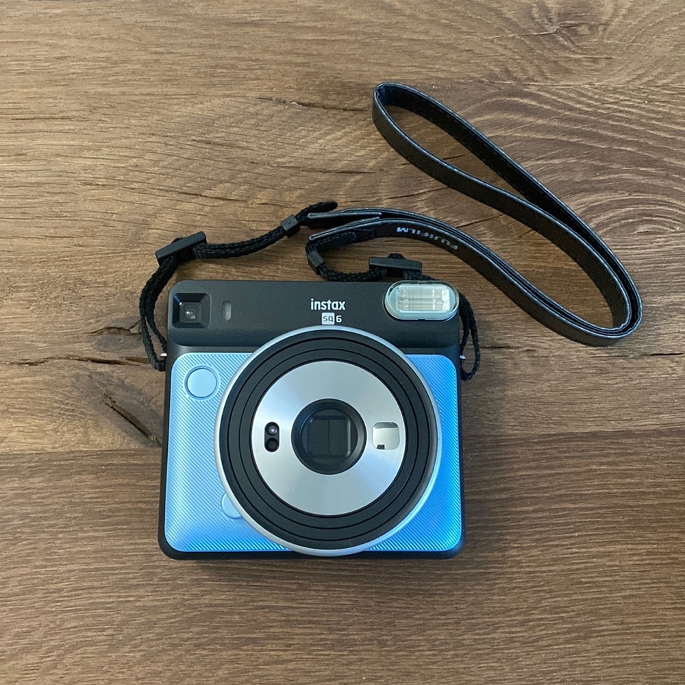 Blue Instax Sq 6 Film Included